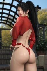3d black_hair busty dead_or_alive female female_focus female_only hourglass_figure loveluv69 momiji_(ninja_gaiden) ninja_gaiden nude nude_female nudity pinup pinup_pose tagme wide_hips