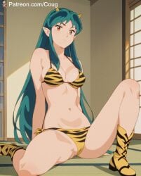 1girls ai_generated cougwe lum stable_diffusion urusei_yatsura