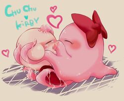 blush chuchu_(kirby) closed_eyes kirby kirby_(series) mmtora oral penetration tears tentacle