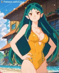 1girls ai_generated cougwe lum stable_diffusion urusei_yatsura