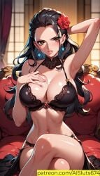 ai_generated ai_sluts armpits female female_only huge_breasts lingerie one_piece sole_female viola_(one_piece)