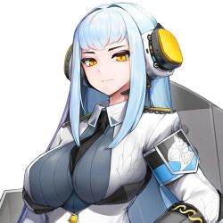 arm_band armband big_breasts black_necktie black_tie blunt_bangs bodysuit_under_clothes breast_support breasts_support bumcha color cyan_hair eb-48g_hraesvelgr epaulettes female female_focus female_only game_cg headset last_origin light_blue_hair long_hair looking_at_viewer military_uniform necktie necktie_between_breasts open_uniform tie tie_between_breasts transparent_background uniform upper_body white_uniform yellow_eyes