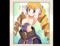2024 2d archer_(disgaea) breasts disgaea exposed_breasts flat_chest flat_chested nippon_ichi_software no_bra small_breasts tsuderou wardrobe_malfunction