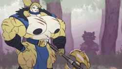 animated big_breasts big_penis breasts conanesque huge_breasts huge_cock male_focus male_only moobs muscular_male parttimeyeen_(artist) penis tagme thick_thighs wide_hips