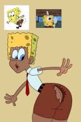 dualityiris femboy ripped_pants spongebob_squarepants spongebob_squarepants_(character)