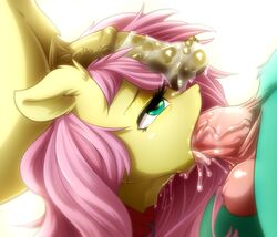 2017 animal_genitalia animal_penis blowjob collar cum cum_in_mouth cum_inside deepthroat equine equine_penis eto_ya faceless_male fellatio female fluttershy_(mlp) friendship_is_magic genitals group hair hi_res horse horsecock long_hair male mammal my_little_pony neck_bulge oral oral_penetration penis penis_in_mouth pink_hair pony sex simple_background solo_focus straight_hair tea_bagging tongue tongue_out tongue_out_blowjob vein white_background