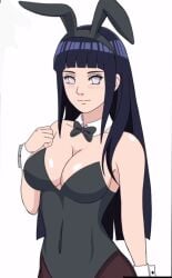 boruto:_naruto_next_generations bunny_ears cleavage cosplay hfxpins hyuuga_hinata naruto naruto_(classic) naruto_(series) naruto_shippuden purple_hair