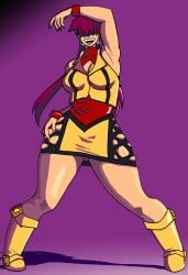 1girls big_breasts boob_window curvy curvy_female female huge_breasts king_of_fighters light-skinned_female light_skin long_hair pale-skinned_female pale_skin ponytail shermie_(kof) thick_thighs thighs voluptuous voluptuous_female