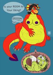 big_belly cutout female hi_res large_breasts medium_breasts nipple_piercing nipples piercing soft_vore