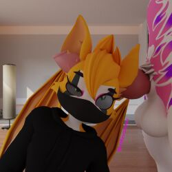 1:1 3d_(artwork) absurd_res ahegao ambiguous_gender anthro balls bat blender_(artwork) burtrevolution burtrevolution_(burtrevolution) canid canine clothed clothing digital_media_(artwork) duo dust:_an_elysian_tail ear_penetration fidget_(elysian_tail) fox fur fur_markings genitals green_eyes hair heart_(marking) heart_symbol hi_res hoodie huge_filesize knot lamp looking_pleasured male male/ambiguous mammal markings mask nimbat nude orange_body orange_fur orange_hair penetration penis pink_body pink_fur purple_body purple_fur sex topwear white_body white_fur wings