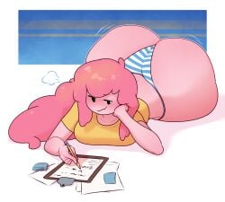 1girls 2025 2d_(artwork) adventure_time ass ass_bigger_than_head ass_bigger_than_torso ass_cleavage ass_crack ass_focus big_ass big_breasts big_butt black_eyes blush blushing bonnibel_bubblegum bottom_heavy bottom_heavy_female bubble_ass bubble_butt butt butt_crack butt_focus cartoon_network clothed clothed_female clothing curvaceous curvaceous_female curvaceous_figure curvy curvy_body curvy_female curvy_figure curvy_hips dabble female female_only gigantic_ass gigantic_butt hi_res highres horny horny_female huge_ass huge_butt humanoid large_ass large_butt laying_down laying_on_stomach long_hair massive_ass massive_butt panties pink_body pink_hair pink_skin princess princess_bubblegum revealing_clothes round_ass round_butt simple_eyes skimpy skimpy_clothes skindentation solo solo_female straight_hair thick thick_ass thick_hips thick_legs thick_thighs thighs voluptuous voluptuous_female wide_hips