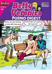 archie archie_andrews archie_comics betty_and_veronica betty_cooper comic_cover outdoor_nudity outdoors outside_sex skating veronica_lodge