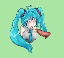 1boy 1female 1girls 1man 1man1girl 1woman bedroom_eyes big_penis blowjob_face blue_eyes blue_hair blush blushing boobs breasts clothed cum cyan_eyes cyan_hair dark-skinned_male dark_skin digital_art digital_drawing digital_drawing_(artwork) digital_media digital_media_(artwork) hatsune_miku huge_breasts huge_cock implied_oral implied_sex interracial light-skinned_female light_skin miku miku_hatsune nipple_bulge nipple_outline nipples nipples_visible_through_clothing penis pigtails semen semen_in_mouth semen_on_body semen_on_chest tiddies tie tits transparent_background uncensored vocaloid