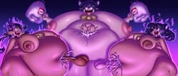 2021 2_horns absurd_res accessory alternate_species animal_humanoid aphrodisiac aphrodisiac_liquid areola aroused assimilation balls belly belly_fucking belly_overhang big_areola big_balls big_belly big_breasts big_navel big_nipples blep blush bodily_fluids bovid bovid_humanoid bovine bovine_humanoid breasts cattle_humanoid cellulite chinese_zodiac chubby_cheeks circlet collar collar_only colored_cum container corruption cowbell cowbell_collar cum cum_in_navel cum_on_belly cum_on_body cum_overflow deep_navel digital_drawing_(artwork) digital_media_(artwork) disembodied_penis ejaculation erection eye_roll female female_focus flower flower_in_hair genital_fluids genitals group hair hair_accessory hex_maniac hi_res holding_jug hooligan_freak horn huge_belly huge_breasts humanoid humanoidized larger_female looking_at_another looking_pleasured love_handles magic male male/female mallow_(pokemon) mammal mammal_humanoid milk milk_container milk_jug morbidly_obese morbidly_obese_female morbidly_obese_humanoid narrowed_eyes natural_breasts navel navel_fetish navel_penetration nintendo nipples nude obese obese_female obese_humanoid open_mouth open_smile overweight overweight_female overweight_humanoid pale_skin penetration penis penis_in_navel pigtails plant pokemon purple_background purple_cum purple_eyes purple_hair sagging_butt sex shauna_(pokemon) simple_background size_difference smaller_female smile spiral spiral_eyes tan_body tan_skin thick_thighs tongue tongue_out trio trio_focus unusual_bodily_fluids unusual_cum unusual_genital_fluids weight_gain wide_hips year_of_the_ox