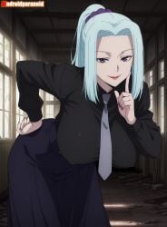 1girls ai_generated aindroidparanoid ass big_ass big_breasts big_butt breasts busty butt curvy cute fat_ass female female_only hair hi_res hips huge_breasts human jujutsu_kaisen large_ass large_breasts legs mei_mei_(jujutsu_kaisen) milf narrow_waist nipples school_uniform schoolgirl schoolgirl_uniform slim_waist solo tagme thick_ass thick_thighs uniform voluptuous waist wide_hips