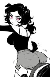 1boy 1girls 2d andrew_graves angry ashley_graves ass belovedgore black_hair blush brother_and_sister choker clothed dog_ears dog_girl dog_tail erection erection_under_clothes female grinding grinding_on_penis grinding_through_clothes incest looking_back male pink_eyes ponytail siblings straight the_coffin_of_andy_and_leyley upset