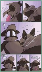 anthro brown_body comic countershade_face countershade_torso countershading dialogue dirty_bunny duo english_text eyes_closed fellatio female genitals gluck incest_(lore) male male/female mammal marissa_keys mother_(lore) mother_and_child_(lore) mother_and_son_(lore) nude oral parent_(lore) parent_and_child_(lore) parent_and_son_(lore) penile penis procyonid raccoon sex son_(lore) son_penetrating son_penetrating_mother speed_lines text tommy_keys