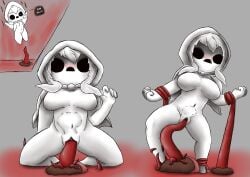 1girls 2026 2d 2d_(artwork) edith_(the_binding_of_isaac) female solo tagme tentacle the_binding_of_isaac vaginal vaginal_penetration vaginal_sex white_body