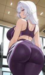 1female 1girl 1girls ai_generated ass big_ass big_boobs big_breasts big_butt big_butt_(female) big_tits bluesky bluesky_link blushing blushing_female boobs boobs_bigger_than_head breasts breasts_bigger_than_head busty busty_female butt curvaceous curvaceous_body curvaceous_female curvaceous_figure curvaceous_hips curvaceous_thighs curvy curvy_body curvy_female curvy_figure curvy_hips eyes female femme_fatale gym gym_background gym_equipment hair hair_vents hips honkai_(series) honkai_impact_3rd hourglass_figure hourglass_figured_female hoyoverse image large_ass large_boobs large_breasts large_butt large_tits lips long_hair long_white_hair mature_body mature_female mature_woman mihoyo pawg phat_ass pixiv plump_ass plump_boobs plump_breasts plump_butt plump_hips plump_thighs plump_tits purple_eyes purple_eyes_female purple_sports_bra purple_yoga_pants sexy sexy_female sports_bra sweating sweating_female thelema thelema_(honkai_impact) thelema_nutriscu thighs tits tits_bigger_than_head voluptuous voluptuous_female voluptuous_woman white_hair white_hair_female wide_hips yoga_pants