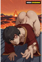 ai_art ai_generated anime anime_character anime_screencap anime_style bara big_ass big_balls big_muscles big_penis gay gay_domination gay_male muscles muscular muscular_male yaoi