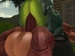 animated big_ass big_breasts big_penis breasts bubble_butt cleavage deathclaw female ferialexonar furry huge_ass huge_breasts huge_cock penis tagme thick_thighs video wide_hips