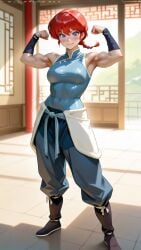 ai_generated cosplay korra korra_(cosplay) ranma-chan ranma_1/2 ranma_saotome red_hair