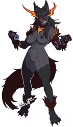 hellhound (monster girl encyclopedia) from monster girl encyclopedia by lilirulu
