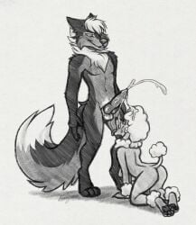 2025 4_toes 5_fingers all_fours animal_genitalia animal_penis ankle_tuft anthro anthro_on_anthro arm_tuft balls blush bodily_fluids breasts canid canine canine_genitalia canine_penis canis cum cum_on_face cumshot domestic_dog duo ejaculation erection eyeshadow fangs feet female fingers fur genital_fluids genitals hair hi_res hindpaw humanoid_hands knot knotted_penis leg_tuft makeup male male/female mammal marie_(nightdancer) mature_anthro mature_female navel neck_tuft nightdancer_(character) nipple_piercing nipple_tassels nipples nude nude_anthro nude_female nude_male paws penis piercing poodle sagging_breasts smile snowy18 standing tail teeth toes tongue tongue_out tuft wolf wrist_tuft