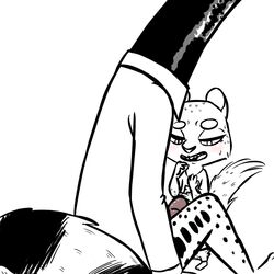 2017 adam_(inkyfrog) anthro blush clothing disney duo erection fan_character furry inkyfrog linsang male mammal open_mouth open_smile penis restricted_palette rodent sitting smile squirrel sweat sweatdrop viverrid yaoi zootopia