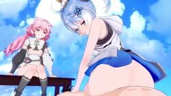 animated blue_hair encore_(wuthering_waves) fengyunmomo pink_hair sound tagme video wuthering_waves youhu_(wuthering_waves)