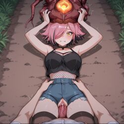 ai_generated anime_girl female hispanic_virtual_youtuber mind_break mind_control ne-α_type neneefthy owozu resident_evil resident_evil_3_remake swallowing virtual_youtuber vore vtuber