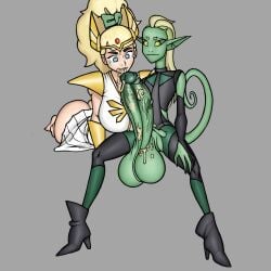 1girls 1other adora armor artist_name ass ass_bigger_than_head assisted_fellatio balls big_ass big_balls big_breasts big_penis black_clothing blonde_female blonde_hair blowjob blue_eyes bottomless bottomless_female bottomless_skirt bracer breasts breasts_bigger_than_head clothing crying double_trouble dress fellatio female forced_oral fully_clothed green_skin grey_background hand_on_head high_heels huge_ass huge_balls huge_breasts huge_cock large_ass large_balls large_breasts large_penis light-skinned_female light_skin lizard lizard_tail long_hair oral oral_penetration oral_sex pauldrons penetration penis platinum_blonde_hair redalarm sex she-ra she-ra_and_the_princesses_of_power simple_background skirt spread_legs tail tiara veiny_penis very_long_hair watermark white_dress white_skirt yellow_eyes