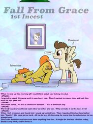 age_difference aged_up carrot_cake equine father father_and_son friendship_is_magic incest killian_joy male mammal my_little_pony penis pound_cake_(mlp) son spanking story yaoi