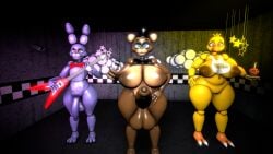 16:9 3d 3d_(artwork) animatronic anthro avian balls bear big_balls big_breasts big_penis bird bonnie_(fnaf) breast_size_difference breasts chica_(fnaf) chicken classic_bonnie_(fnaf) classic_chica_(fnaf) classic_freddy_(fnaf) cupcake digital_media_(artwork) electronics female femboy five_nights_at_freddy's food freddy_(fnaf) furrypornenjoyer galliform gallus_(genus) genitals glans glistening glistening_balls glistening_breasts glistening_genitalia glistening_glans glistening_penis group guitar gynomorph hi_res holding_cupcake holding_food holding_guitar holding_microphone holding_musical_instrument holding_object huge_balls huge_breasts huge_cock huge_thighs hung_femboy intersex lagomorph leporid machine male mammal microphone musical_instrument penis penis_size_difference phasianid plucked_string_instrument rabbit robot rule_63 scottgames source_filmmaker_(artwork) string_instrument thick_thighs trio widescreen