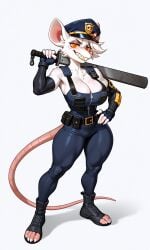 1girls 2d 2d_(artwork) 2d_artwork ai ai_art ai_assisted ai_generated anthro anthro_only background bat big_breasts breasts civitai clothed clothed_female clothes clothing collar curvaceous curvaceous_female curvaceous_figure curves curvy curvy_body curvy_female curvy_figure curvy_hips curvy_thighs female female_focus female_only furry furry_breasts furry_female furry_only furry_tail gloves green_eyes hair huge_breasts looking_at_viewer necklace officer_flint_(foretbwat) police police_hat police_officer police_uniform policewoman rat rat_ears rat_girl rat_tail seductive seductive_body seductive_look seductive_pose seductive_smile sexy sexy_body sexy_pose solo solo_female solo_focus standing stockings tomboy white_background white_body white_fur white_hair white_skin young young_female younger_female