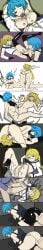 2girl ahe_gao big_breasts blonde_hair blowjob blue_eyes blue_hair boy cum dickgirl female flat_chest futanari girl mana_renewal penis planya planyach sex shackles stockings vaginal_penetration vaginal_sex virtual_youtuber vtuber yuri