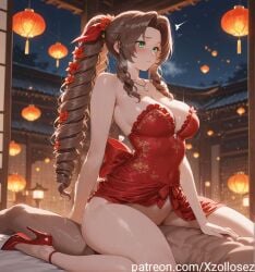 aerith_gainsborough ai_generated final_fantasy final_fantasy_vii patreon patreon_logo xzollosez
