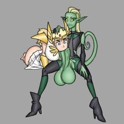 1girls 1other adora armor artist_name ass ass_bigger_than_head assisted_fellatio balls big_ass big_balls big_breasts big_penis black_clothing blonde_female blonde_hair blowjob blue_eyes bottomless bottomless_female bottomless_skirt bracer breasts breasts_bigger_than_head clothing crying double_trouble dress fellatio female forced_oral fully_clothed green_skin grey_background hand_on_head high_heels huge_ass huge_balls huge_breasts huge_cock large_ass large_balls large_breasts large_penis light-skinned_female light_skin lizard lizard_tail long_hair oral oral_penetration oral_sex pauldrons penetration penis platinum_blonde_hair redalarm sex she-ra she-ra_and_the_princesses_of_power simple_background skirt spread_legs tail tiara veiny_penis very_long_hair watermark white_dress white_skirt yellow_eyes