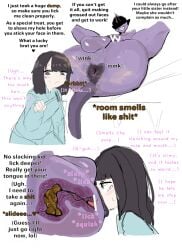 1male big_ass deep_rimming demon female female_rimming_male goboumaru male/female purple_body rimming scat x-ray