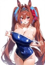 1girls ai_generated animal_ears anthropomorphization artist_request daiwa_scarlet_(umamusume) eyes female hair legs skin tagme umamusume umamusume_pretty_derby young