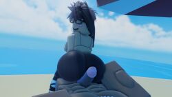 1boy 1girls 3d artist_request ass big_ass buttjob buttjob_over_clothes cnp_(roblox) groping leggings roblox roblox_avatar robloxian source_request tagme yoga_pants