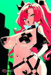 ai_generated belts green_sky large_breasts nicole_demara twintails zenless_zone_zero zzz