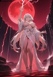 1boy 1boy1girl 1girls absurd_res ai_generated anklet barefoot big_breasts blush blush blush_lines breasts breasts_out curvy curvy_figure fate/grand_order fate_(series) feet female female female_focus female_only foot_fetish foot_focus foot_worship high_resolution highres jeanne_alter jeanne_d'arc_(fate) lewdcreationsai light-skinned_female light_skin lightning painted_toenails sexually_suggestive smirk smug solo solo_female solo_focus stable_diffusion standing steam steaming_body steamy_breath sweat sweatdrop sweating sweaty tagme thick thick_legs thick_thighs thighs toenail_polish toes white_hair yellow_eyes