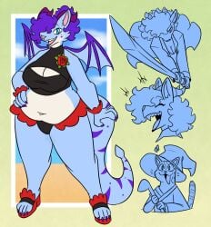 big_breasts breasts cleavage female furry huge_breasts nerdyreindeer tagme thick_thighs wide_hips