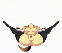 1girls 2025 animated animation anthro anus atlus big_breasts blonde_hair bushi_(etrian_odyssey) edit etrian_odyssey functionally_nude_female furry gold_fur hands_behind_head huge_ass laying_on_back legs_spread long_socks lowres m.u.g.e.n micardi missionary_position monofufu_(etrian_odyssey) navel open_mouth pink_nipples pixel_art pussy salvador1203 short_tail solo sprite sprite_edit stockings thick_thighs