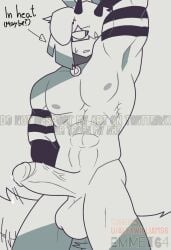 1boy 2025 abs alternate_body_type arm_behind_head armpits arms_behind_head balls bara barazoku beefy belly_button biceps big_balls big_penis big_testicles black_arms black_horn bob_cut buff collar_tag color colored dog_boy dog_collar dog_tail dogboy emmet64 floppy_ears folded_ears fpe fundamental_paper_education glasses good_artwork good_boy horn horns ibispaintx in_heat kneeling male male_only masculine_male mister_demi_(fundamental_paper_education) motion_lines movement_lines muscular muscular_arms muscular_chest muscular_legs muscular_male navel nipples no_ai no_clothes no_underwear not_ai_generated pecs pectorals pencil_(object) penis petplay precum precum_drip self_upload shy solo solo_male sweatdrop tail_wagging teacher testicles veiny_penis wagging_tail