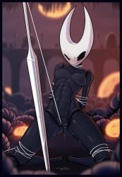 bdsm bondage bug female hollow_knight hollow_knight:_silksong hollow_knight_(franchise) hornet_(hollow_knight) masturbation pussy_juice pussy_juice_drip spider team_cherry the_infection_(hollow_knight) weapon