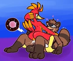 2025 3_toes anthro anthro_on_anthro anthro_penetrated anthro_penetrating anthro_penetrating_anthro arm_feathers ass avian balls banjo-kazooie beak big_breasts big_butt black_claws black_eyewear black_glasses black_nose blue_eyes bodily_fluids breasts breegull brown_balls brown_body brown_fur brown_penis butt_grab canid canine claws cowgirl_position cum cum_splatter cutaway cute_fangs erection eye_contact eyewear eyewear_only fangs feathers feet female female_on_top female_penetrated from_front_position fur genital_fluids genitals glasses glasses_only gloves_(marking) grin half-closed_eyes hand_on_butt hand_on_head heart_eyes heart_symbol impregnation kazooie leg_markings looking_at_another male male/female male_on_bottom male_penetrating male_penetrating_female mammal markings narrowed_eyes non-mammal_breasts nude on_bottom on_top orange_beak orange_body orange_feathers ovum penetration penis power_bottom raccoon_dog rareware red_body red_feathers sex shoulder_grab smile socks_(marking) sperm_cell striped_markings striped_tail stripes tail tail_feathers tail_markings talons tan_body tan_fur tanuki teeth toe_claws toes ultilix vaginal_penetration vaginal_penetration wearing_glasses white_claws yellow_beak