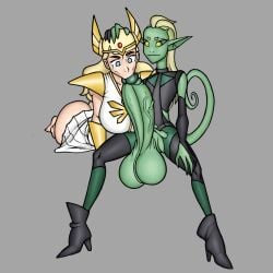 1girls 1other adora armor artist_name ass ass_bigger_than_head assisted_fellatio balls big_ass big_balls big_breasts big_penis black_clothing blonde_female blonde_hair blowjob blue_eyes bottomless bottomless_female bottomless_skirt bracer breasts breasts_bigger_than_head clothing crying double_trouble dress fellatio female forced_oral fully_clothed green_skin grey_background hand_on_head high_heels huge_ass huge_balls huge_breasts huge_cock large_ass large_balls large_breasts large_penis light-skinned_female light_skin lizard lizard_tail long_hair oral oral_penetration oral_sex pauldrons penetration penis platinum_blonde_hair redalarm sex she-ra she-ra_and_the_princesses_of_power simple_background skirt spread_legs tail tiara veiny_penis very_long_hair watermark white_dress white_skirt yellow_eyes