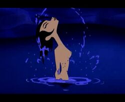 1girls animated ashi_(samurai_jack) asian asian_female bathing black_hair breasts cartoon_network closed_eyes daughters_of_aku edit female female_only gif hair heroine naked_female nude nude_female samurai_jack villainess washing water wet